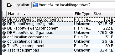 Gambas user components